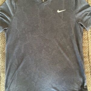 Nike Men's Grey short sleeve Dri-Fit Top